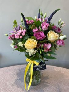 GIANT JAM JAR OF FLOWERS
