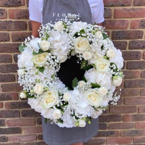 Hydrangea & Rose Wreath