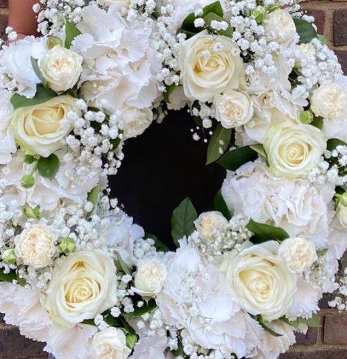 Hydrangea & Rose Wreath - Image 3