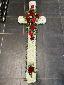 WHITE BASED CROSS